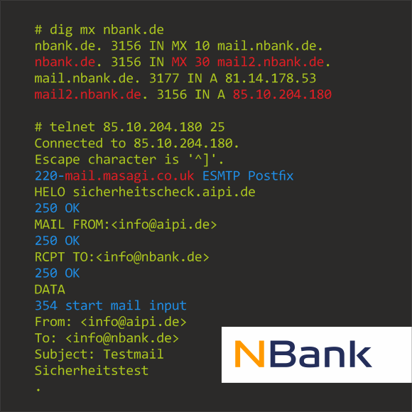 NBank | Sicherheitprobleme beim Mailempfang